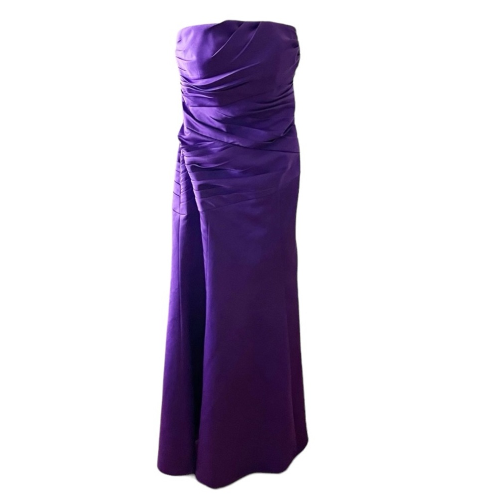 Alfred Angelo purple bridesmaid gown dress size 6